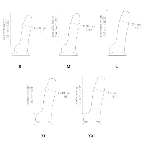 Strap-on-me S - zweischichtiger Dildo mit Saugnapf (hautfarben)