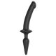 Strap-on-me Swith Semi-Realistic S - 2-in-1 Silikon-Dildo (schwarz)