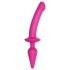 Strap-on-me Switch Halb-Realistischer L - 2in1 Silikon-Dildo (rosa)