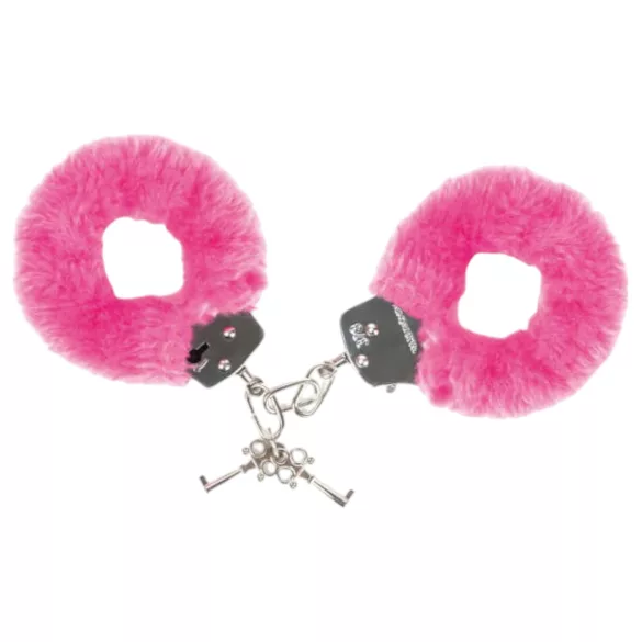 Love to Love Befestige mich - Plüschhandschellen (pink)