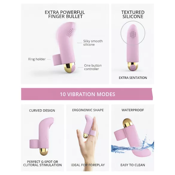 Love to Love Touch Me - Akku-Fingervibrator (Pink)
