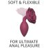 Love to Love Offene Rosen M - Silikon Analplug (Rot)