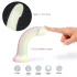 Dildolls Fantasia - gestreifter Silikondildo mit Saugnapf