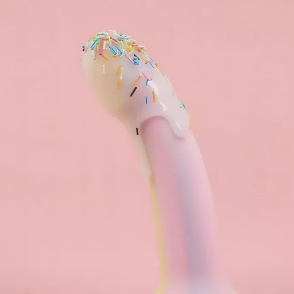 Dildolls Fantasia - gestreifter Silikondildo mit Saugnapf