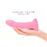 Dildolls Glitzy - Silikondildo mit Saugnapf (Pink)