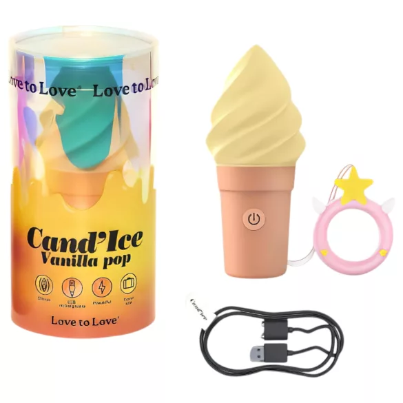Love to Love Cand Ice - Akku-Klitorisstimulator (Vanille)