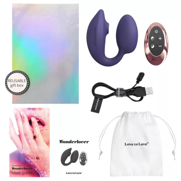 Love to Love Wonderlover - G-Punkt-Vibrator, klitorale Stimulation (dunkellila)