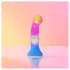 Love to Love Candy Loop - leuchtender LED-Silikon-Dildo (rosa-blau) - 16,9 cm
