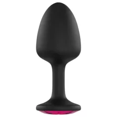   Dorcel Geisha Plug Ruby L - Analplug mit pinkem Stein (schwarz)