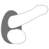 Dorcel Liquid-Soft Teardrop - Penisring (grau)