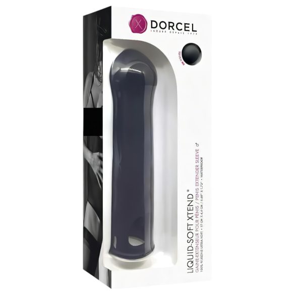 Dorcel Liquid-soft Xtend - Penis-Mantel (schwarz)