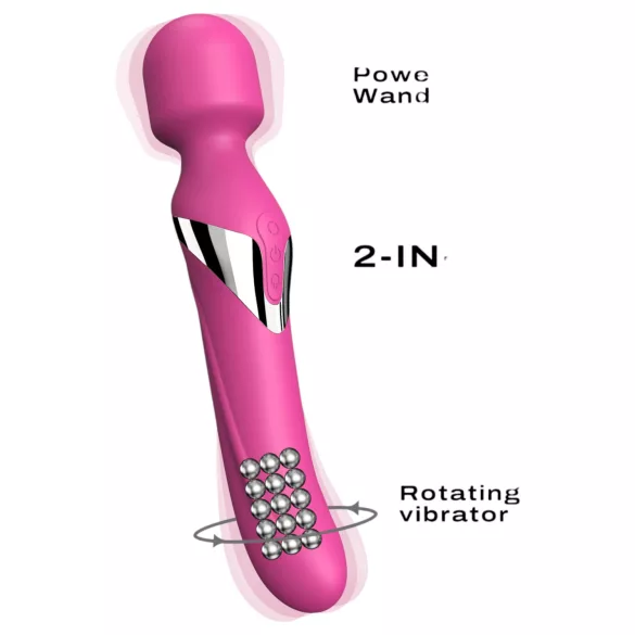 Dorcel Dual Orgasms - wiederaufladbarer 2-in-1 Massagevibrator (pink)