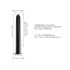 Dorcel Black Muse 2.0 - Wiederaufladbarer Stabvibrator (schwarz)