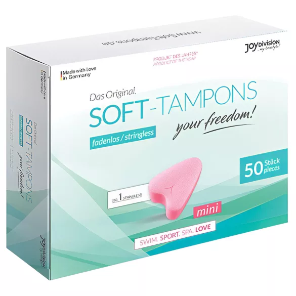 Joydivision Soft-Tampons mini - Tampons ohne Faden (50 Stk.)