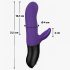 Fun Factory Bi Stronic Fusion - klitorale Stoßvibrator mit Arm (lila)