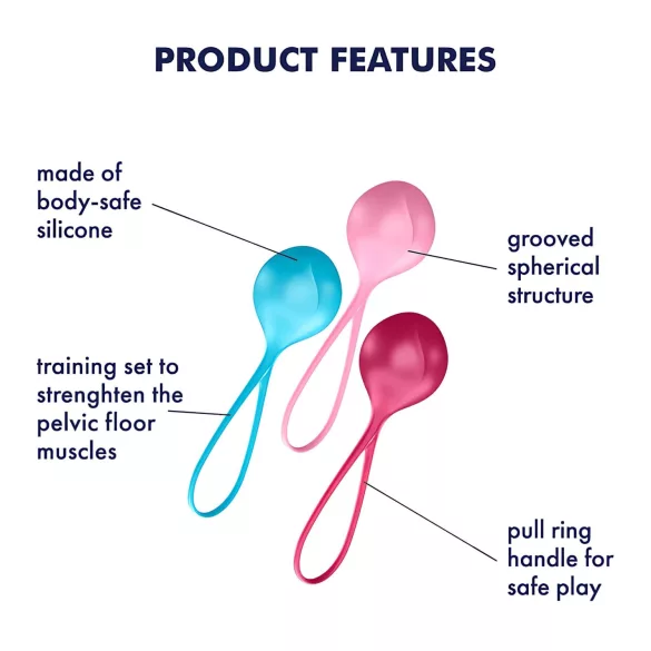 Satisfyer Kräftigungsbälle - Geishakugelset (3-tlg)