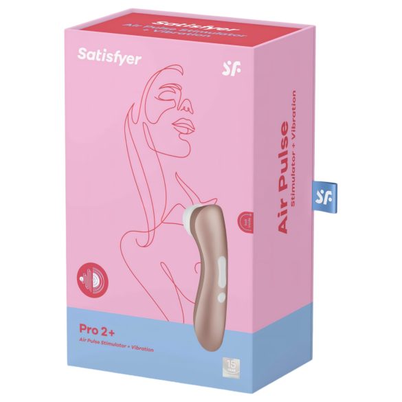 Satisfyer Pro 2+ - Wiederaufladbarer Klitorisstimulator (Braun)