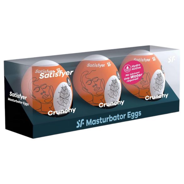 Satisfyer Egg Crunchy - Eier Masturbator Set (3 Stk.)