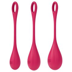 Satisfyer Yoni Power 1 - Geishakugel-Set - Rot (3-teilig)