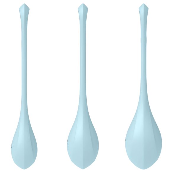 Satisfyer Yoni Power 2 - blauer Liebeskugel-Set (3-teilig)