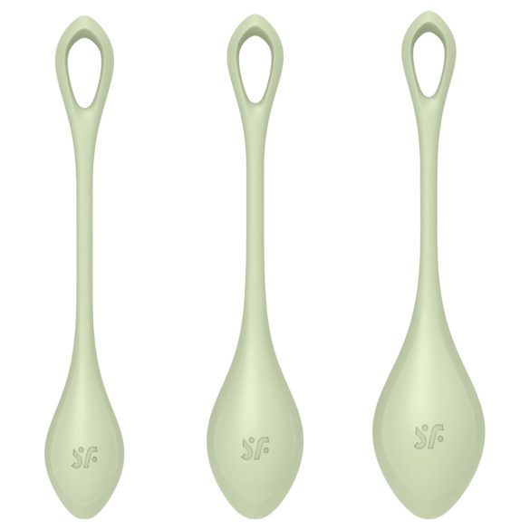 Satisfyer Yoni Power 2 - grün - 3tlg. Liebeskugeln-Set