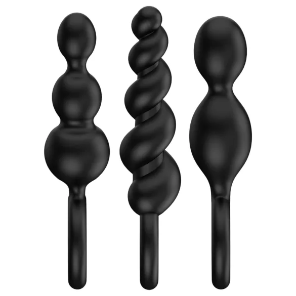 Satisfyer Booty Call - Anales Plug-Set - Schwarz (3-teilig)