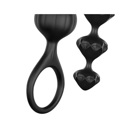 Satisfyer Love Beads - Perlen Analdildo Set (schwarz)