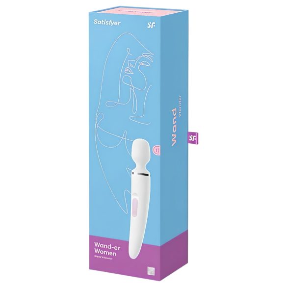 Satisfyer Wand-er Woman - Wasserdichter Massagevibrator (Weiß)