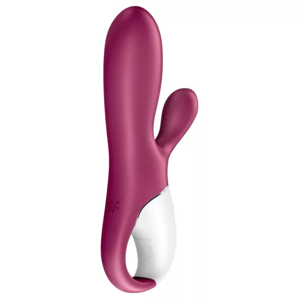 Satisfyer Hot Bunny - App-gesteuerter, wärmender Vibrator mit Klitorisarm (rot)