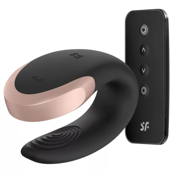 Satisfyer Double Love - Paarvibrator mit App- und Fernbedienung (schwarz)