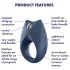 Satisfyer Royal One - App-gesteuerter Vibrations-Penisring für Männer (blau)