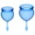 Satisfyer Feel Good - Silikon-Menstruationstassen-Set (blau, 2 Stück)
