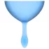 Satisfyer Feel Good - Silikon-Menstruationstassen-Set (blau, 2 Stück)