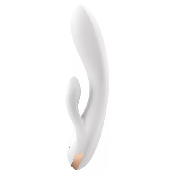 Satisfyer Double Flex - App-gesteuerter Vibrator mit Klitorisstimulator (weiß)