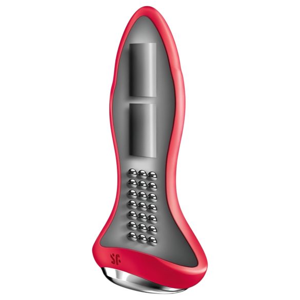 Satisfyer Rotator Plug 1 - Perlen Analdildo (rot)