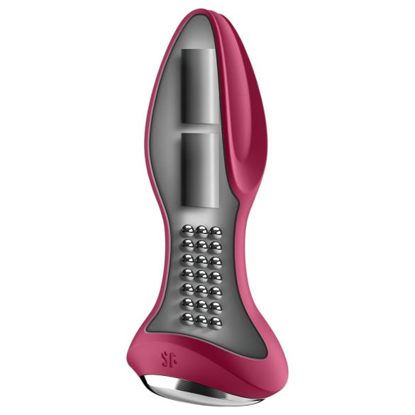 Satisfyer Rotator Plug 2 - Akku, perlenbesetzter Anal-Vibrator (rot)