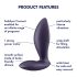 Satisfyer Power Plug - smartes Anal-Vibrator (lila)