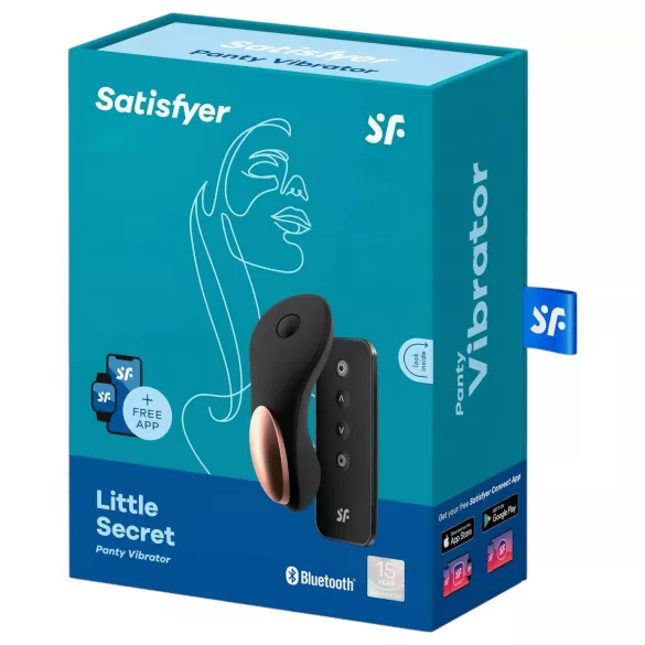Satisfyer Little Secret - smarter wasserdichter Klitoris-Vibrator (schwarz)