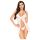 Penthouse After Sunset - Transparente Babydoll und String (Weiß) - M/L