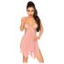 Penthouse Sweet Beast - Rosiges Babydoll-Set (Pink) - M/L
