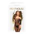 Penthouse Dreamy Diva - Zickzack-Carmen-Overall (schwarz) - XL