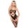Penthouse Hot Nightfall - Wellen-Netz-Set mit offenem Design (Schwarz) - XL