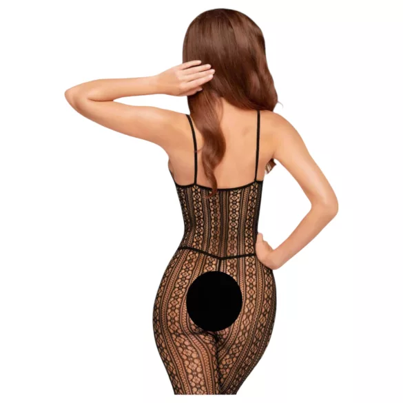 Penthouse Dark Wish - Offener Netz-Overall (Schwarz) - XL