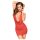 Penthouse Heart Rob - Neckholder-Kleid und String (rot) - M/L