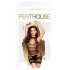Penthouse Hingucker - Kleid mit hohem Kragen (schwarz) - XL