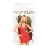 Penthouse Bedtime Story - Nachthemd & String (Rot) - M/L