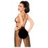 Penthouse Best Forplay - Spitzen-Body mit Tülltuch (schwarz) - M/L