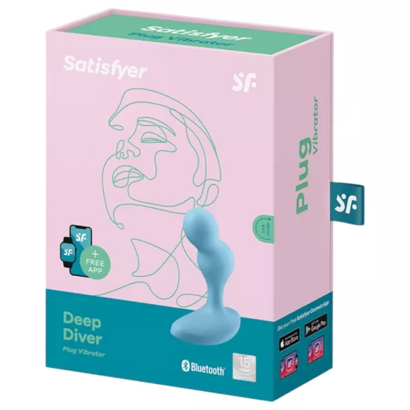 Satisfyer Deep Diver - App-gesteuerter Analvibrator (blau)