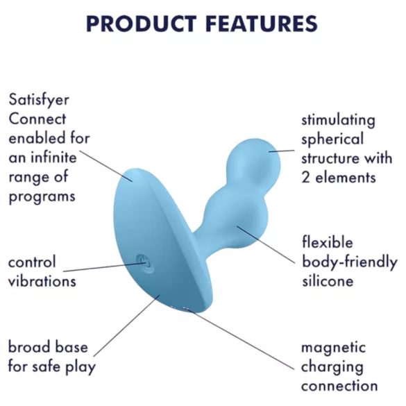 Satisfyer Deep Diver - App-gesteuerter Analvibrator (blau)