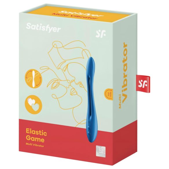 Satisfyer Elastic Game - Akku, flexibler Paarvibrator (blau)